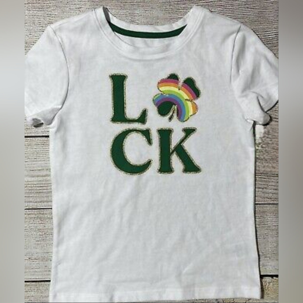 NWOT Way To Celebrate Girls St. Patrick's Day Tee Size S 6-6X